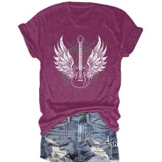 New music printed short sleeves