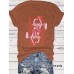 Chess and Card QQ Printed New Round Neck Loose Short Sleeve
