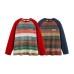 Gradient Stripe Loose Casual Round Neck Pullover Hoodie