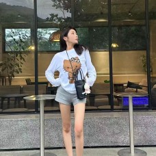KT Cat Long Sleeve T-Shirt for Women, Loose and Relaxed Fit Top