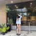 KT Cat Long Sleeve T-Shirt for Women, Loose and Relaxed Fit Top