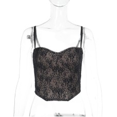 Slim lace camisole waistband vest for women