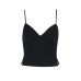 Slim fit basic small slit camisole top