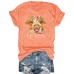 QUEEN Pattern Round Neck Short Sleeve