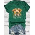 QUEEN Pattern Round Neck Short Sleeve