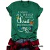 Short sleeved letter print