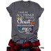 Short sleeved letter print