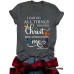 Short sleeved letter print