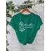 Short sleeved round neck
