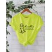 Short sleeved round neck
