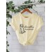 Short sleeved round neck