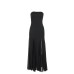 Slimming strapless mesh sexy dress