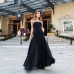 Slimming strapless mesh sexy dress