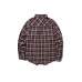 Loose Casual Color-Blocked Checkered Long Sleeve Turn-Down Collar Shirt