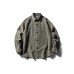 corduroy striped loose-fitting slimming versatile long-sleeve shirt 
