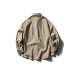 corduroy striped loose-fitting slimming versatile long-sleeve shirt 