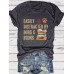 EASILY DISTRACTED Round Neck Short Sleeve