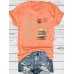 EASILY DISTRACTED Round Neck Short Sleeve