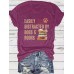 EASILY DISTRACTED Round Neck Short Sleeve