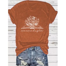Floral Pattern Round Neck Short Sleeve Floral Pattern Round Neck Short Sleeve