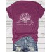 Floral Pattern Round Neck Short Sleeve