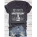 Patterned round-neck short sleeves