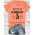 Patterned round-neck short sleeves