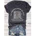Pattern round neck short sleeved shirt