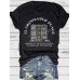 Pattern round neck short sleeved shirt
