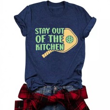 Fun Pattern Round Neck Short Sleeve