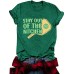 Fun Pattern Round Neck Short Sleeve Fun Pattern Round Neck Short Sleeve