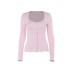 Retro style simple casual versatile square neck top for women
