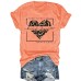 Valentine's Day Pattern Round Neck Short Sleeve Valentine's Day Pattern Round Neck Short Sleeve