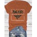 Valentine's Day Pattern Round Neck Short Sleeve Valentine's Day Pattern Round Neck Short Sleeve
