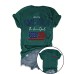 Independence Day Pattern Round Neck Short Sleeve