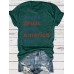 Easter pattern round neck short sleeved shirt