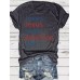 Easter pattern round neck short sleeved shirt