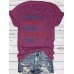 Easter pattern round neck short sleeved shirt