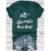 Hot dog pattern round neck short sleeved shirt