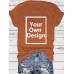 Pattern round neck short sleeved shirt