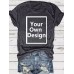 Pattern round neck short sleeved shirt