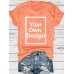 Pattern round neck short sleeved shirt
