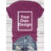 Pattern round neck short sleeved shirt