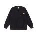 Feather Print Long Sleeve Round Neck Unisex Loose Hoodie