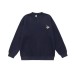 Feather Print Long Sleeve Round Neck Unisex Loose Hoodie