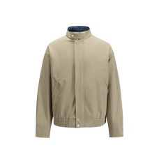 Solid Color Loose Casual Commute Versatile Stand Collar