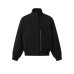 Solid Color Loose Casual Commute Versatile Stand Collar
