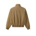 Solid Color Loose Casual Commute Versatile Stand Collar