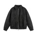 Solid Color Simple Large Pocket Couple Loose Versatile PU Leather Jacket