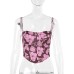 Printed strap camisole top for women
